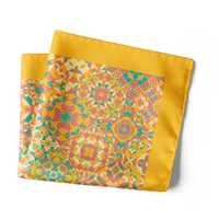 Chokore Chokore Multicoloured Satin Silk pocket square from the Indian at Heart Collection