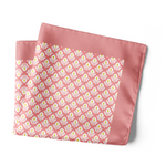 Chokore Chokore Peach Satin Silk pocket square from the Indian at Heart Collection 