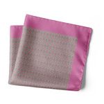 Chokore Chokore Pink Satin Silk pocket square from the Indian at Heart Collection 