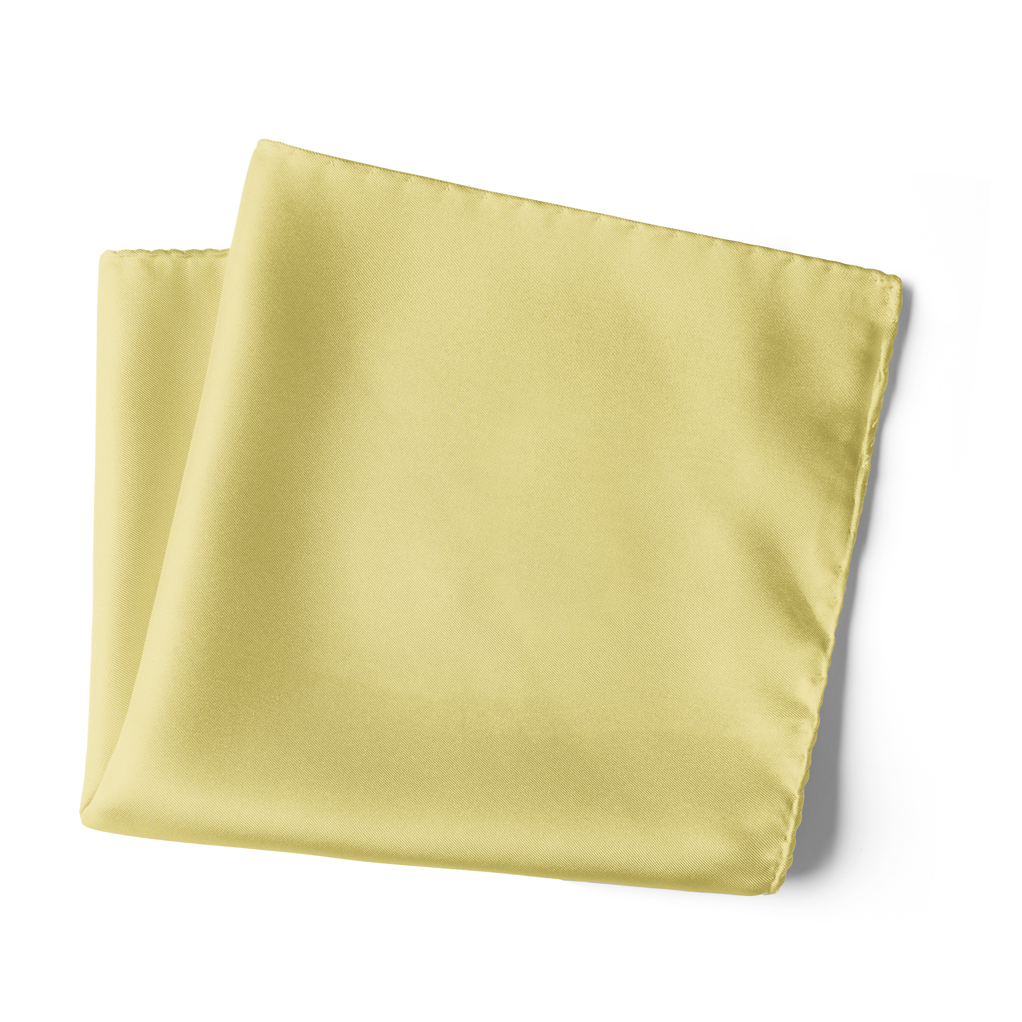 Chokore Lime Satin Silk pocket square from the Solids Line
