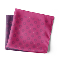 Chokore Chokore Pink & Purple 2-in-1 Silk Pocket Square - Indian at Heart Range