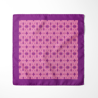 Chokore Chokore Pink & Purple Silk Pocket Square - Indian at Heart Range