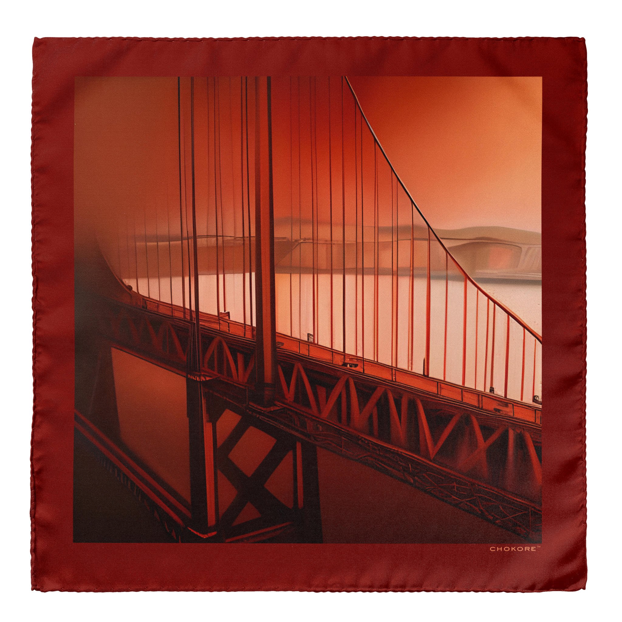 Golden Gate Bridge Pocket Square - Chokore Arte
