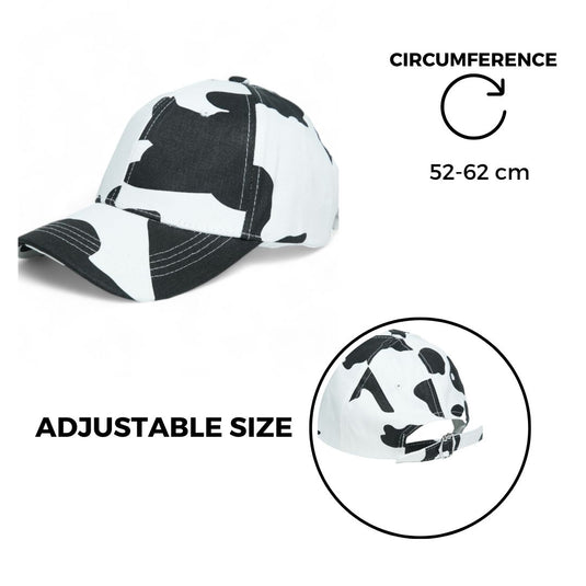 Chokore Cow Print Baseball Cap (White)