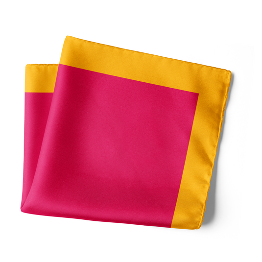 Chokore Pink Silk Pocket square for Men