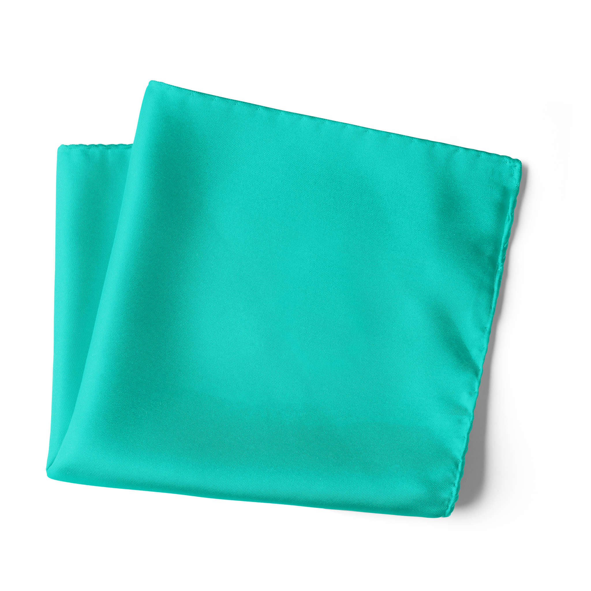 Chokore Turquoise Pure Silk Pocket Square, from the Solids Line