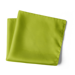 Chokore Chokore Lime Green Pure Silk Pocket Square, from the Solids Line 
