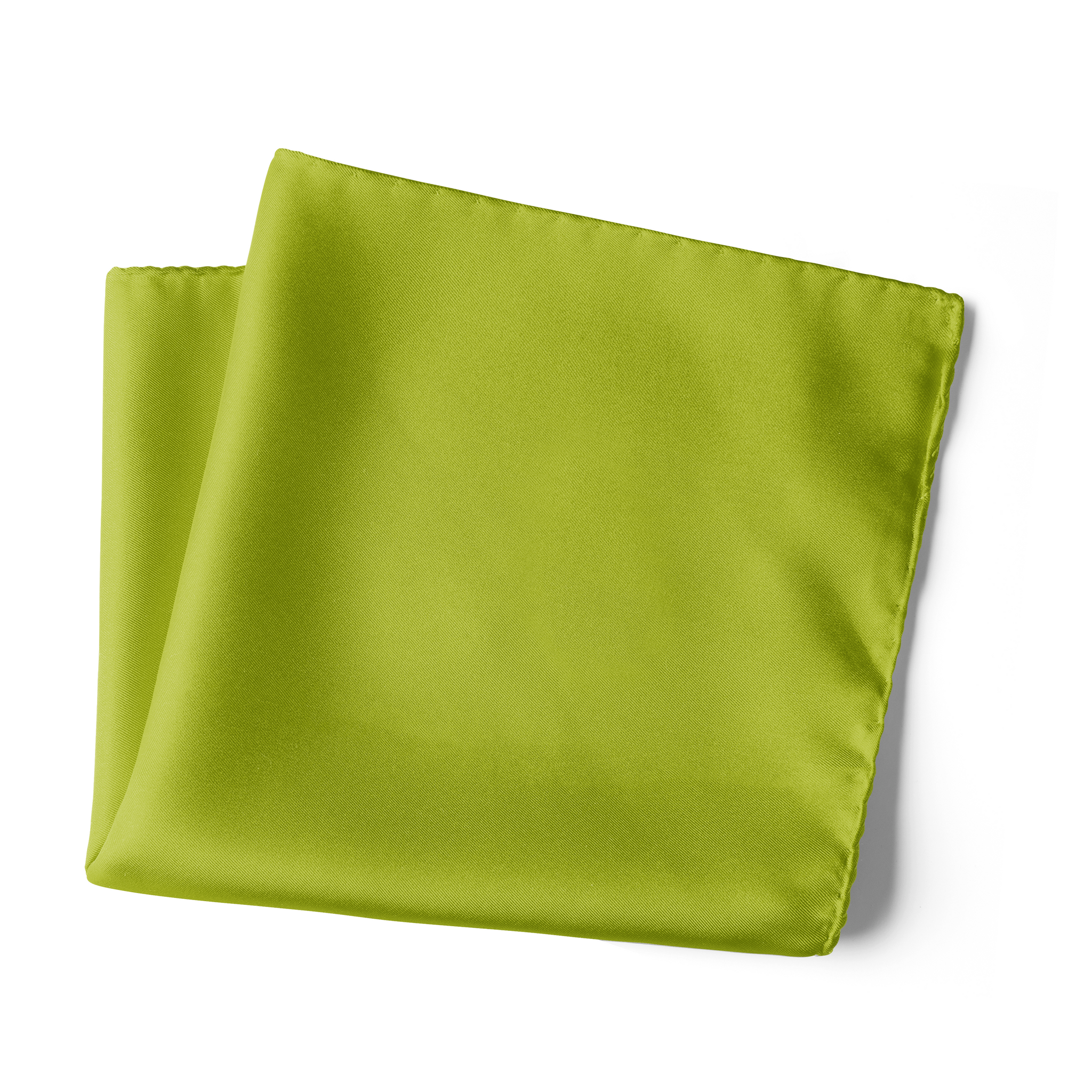 Chokore Lime Green Pure Silk Pocket Square, from the Solids Line