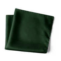 Chokore Chokore Forest Green Colour Pure Silk Pocket Square, from the Solids Line