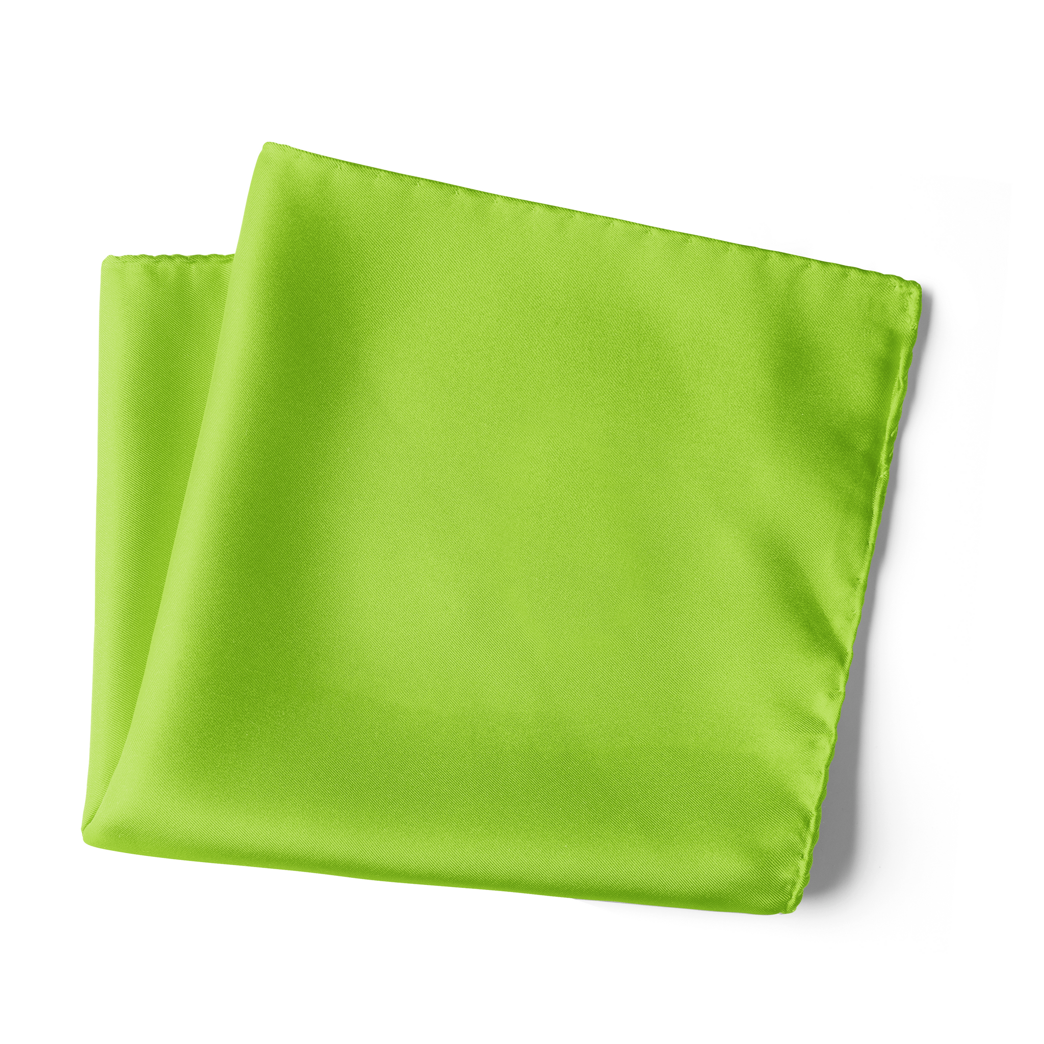 Chokore Bright Green Pure Silk Pocket Square, from the Solids Line