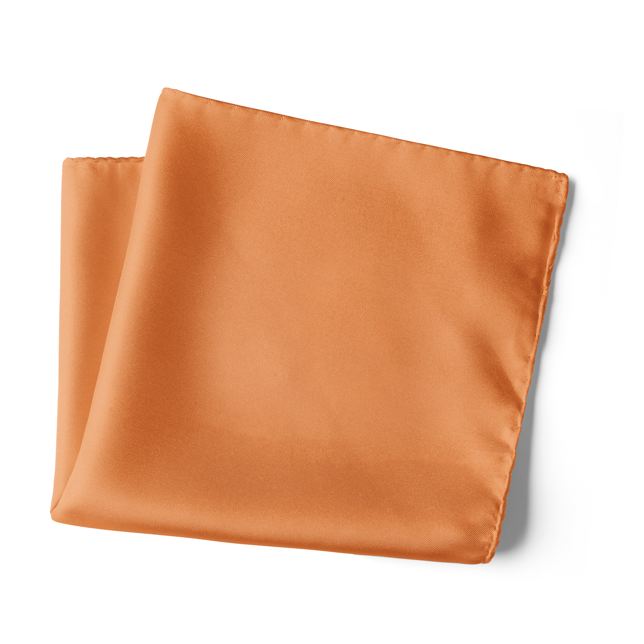 Chokore Rust Colour Pure Silk Pocket Square, from the Solids Line