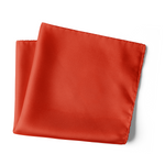 Chokore  Chokore Mandarin Red Pure Silk Pocket Square, from the Solids Line