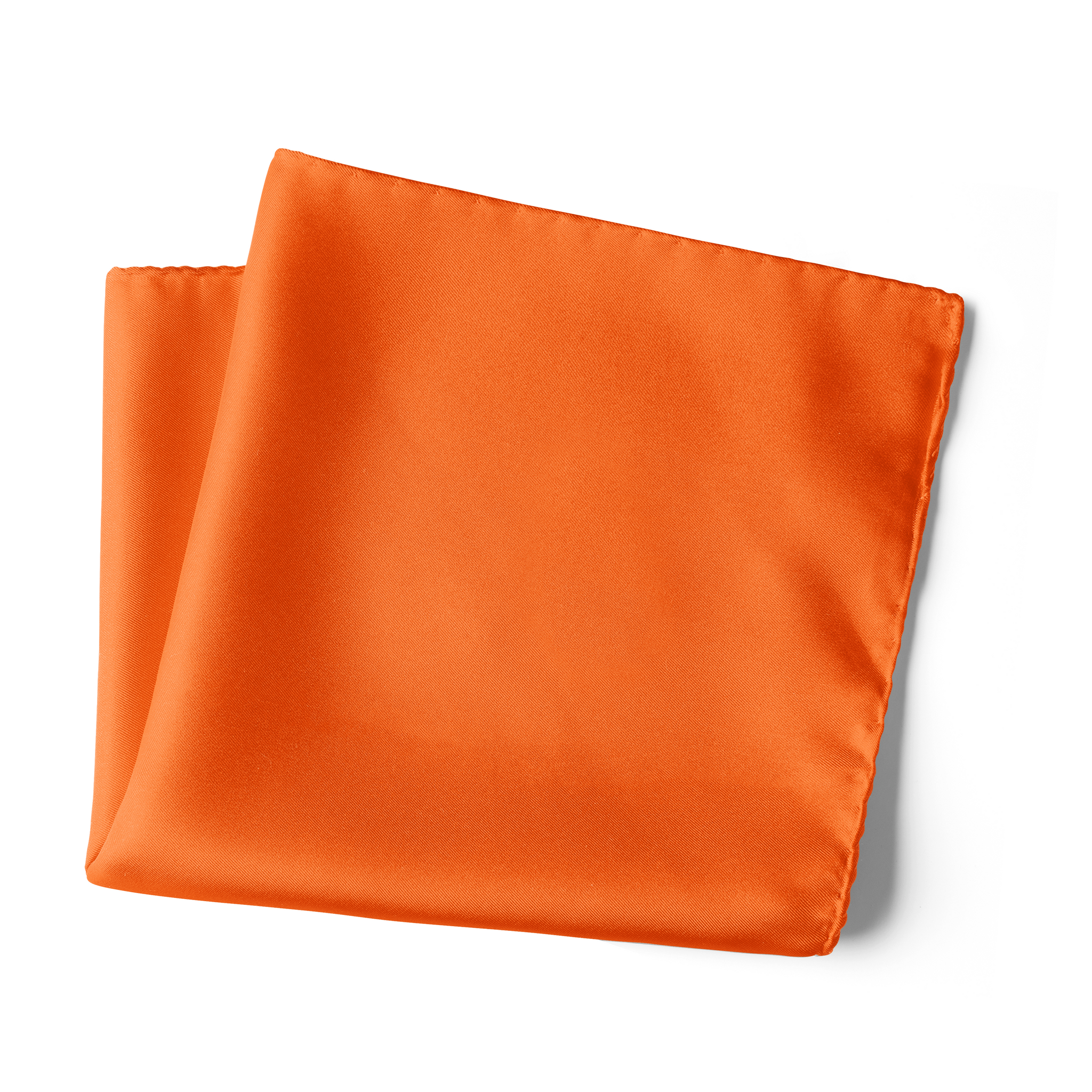 Chokore Flame Colour Pure Silk Pocket Square, from the Solids Line