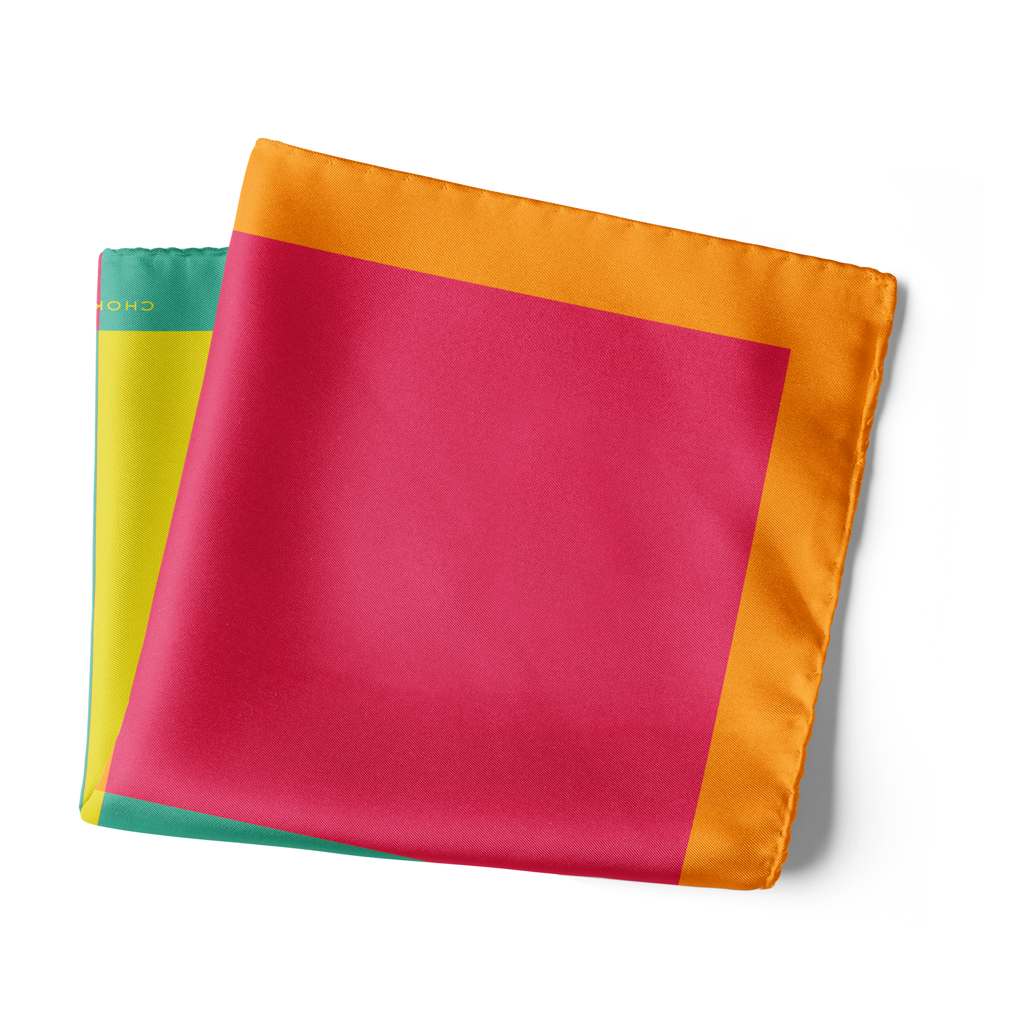 Chokore 4-in-1 Multicolor Pure Silk Pocket Square, from the Solids Line