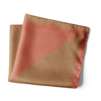 Chokore Chokore 2-in-1 Beige & Marsela Silk Pocket Square from the Solids Line