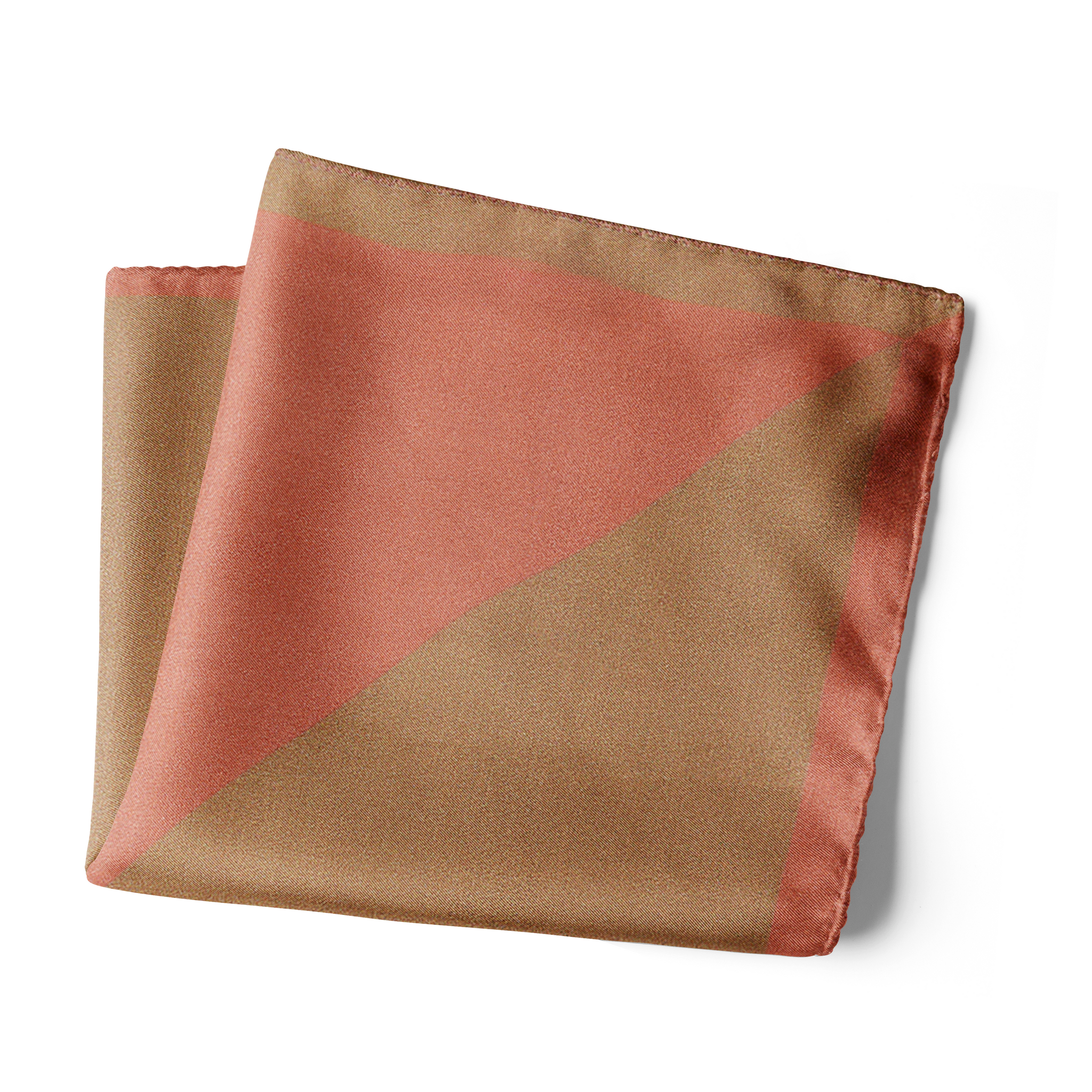 Chokore 2-in-1 Beige & Marsela Silk Pocket Square from the Solids Line