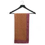 Chokore Printed Red & Orange Satin Silk Stole for Women 