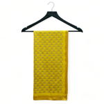 Chokore Printed Yellow & Magenta Satin Silk Stole for Women 