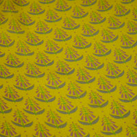 Chokore Printed Yellow & Magenta Satin Silk Stole for Women
