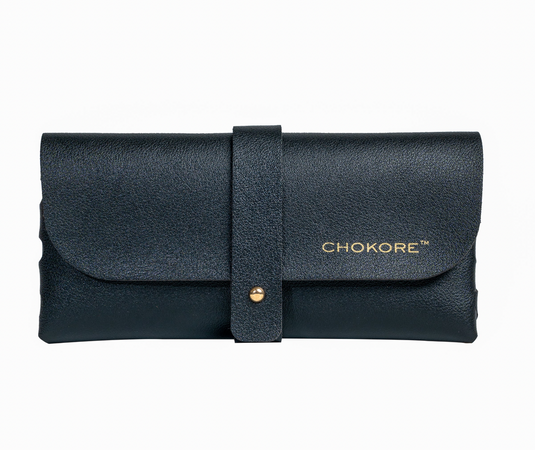 Chokore Rimless Leopard Square Sunglasses (Blue)