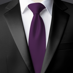 Chokore Chokore Purple Silk Tie - Solid line 