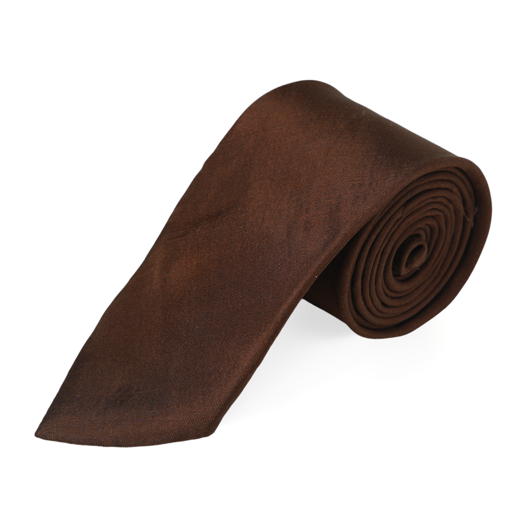 Chokore Rust Silk Tie - Solid line