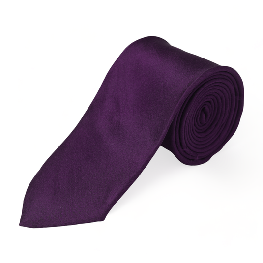 Chokore Purple Silk Necktie - Solids Collection