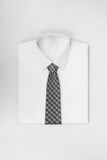 Chokore Chokore Black Tartan Plaid Silk Necktie - Plaids Range 