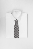 Chokore Chokore Black & White Gingham Silk Necktie - Plaids Range