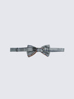Chokore Bow Tie (Navy & White Polka Dots) Bow Tie Striped (Gray)