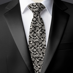 Chokore Chokore Stripes (Navy & Silver) Necktie Chokore Black & Grey Silk Tie - Indian at Heart line