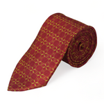 Chokore Lucknow Pocket Square From Chokore Arte Collection Chokore Red & Yellow Silk Tie - Indian At Heart range