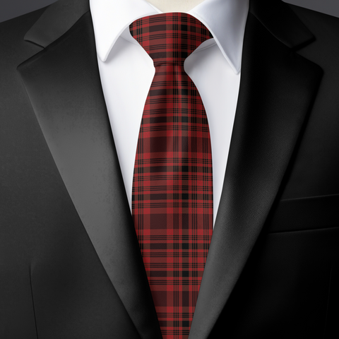 Chokore Red & Black Silk Tie - Plaids line - Chokore Red & Black Silk Tie - Plaids line