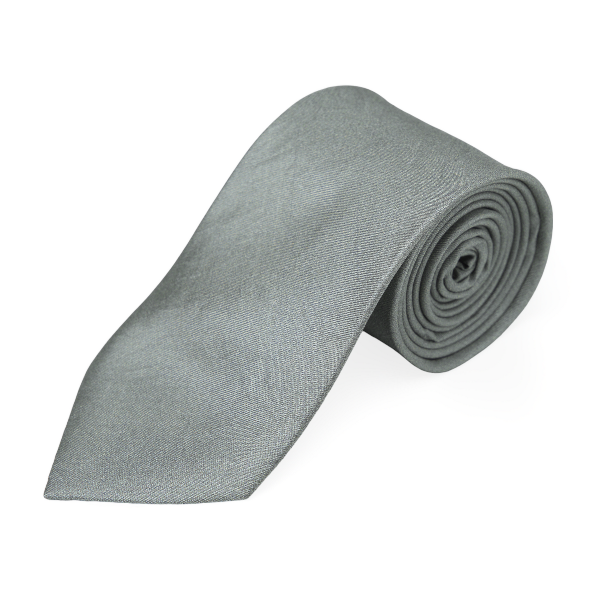 Chokore Dark Grey Twill Silk Tie - Solids line