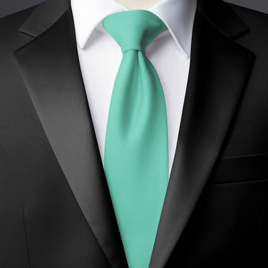 Chokore Sea Green Twill Silk Tie - Solids line
