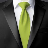 Chokore Chokore Mehandi Green color silk tie for men