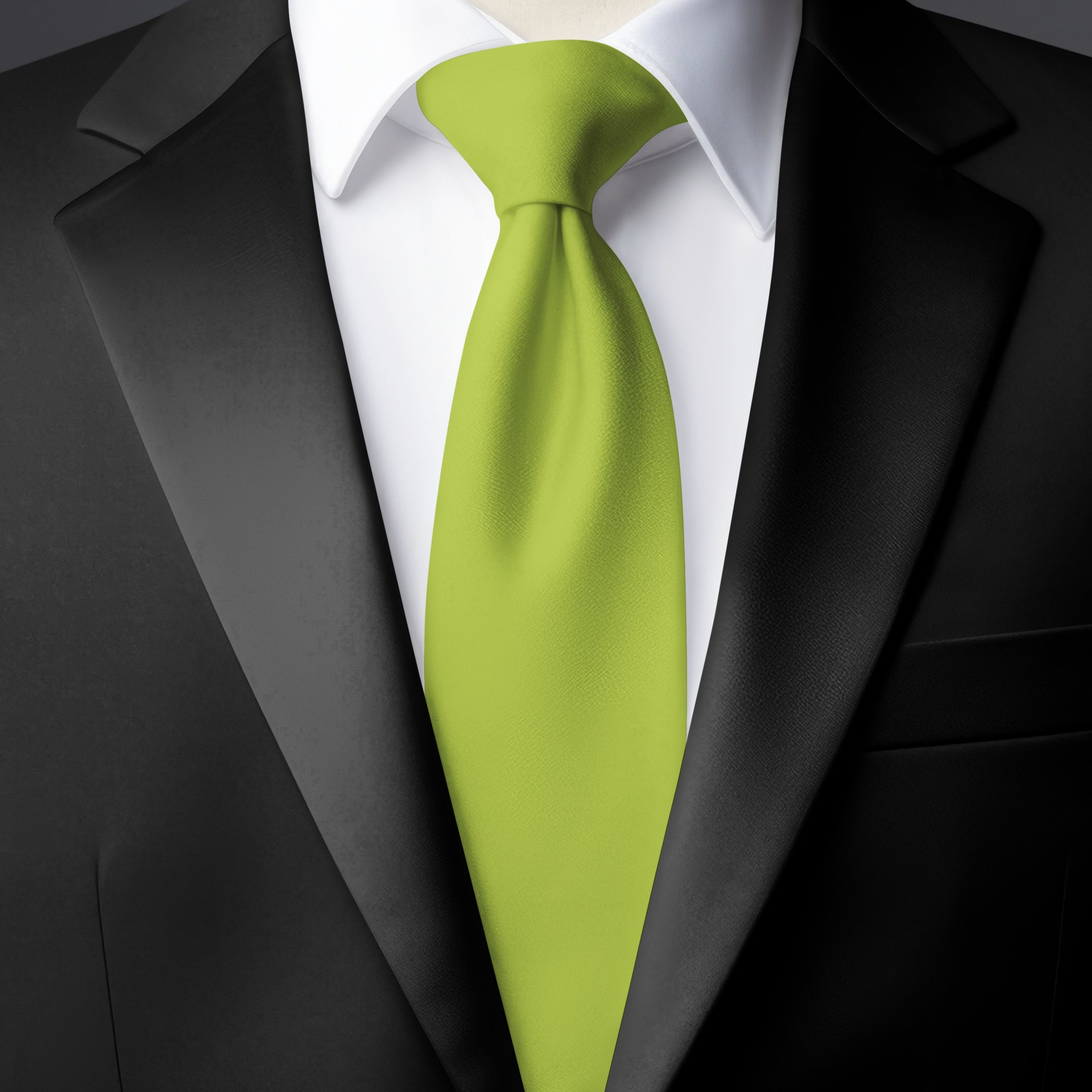 Chokore Mehandi Green color silk tie for men