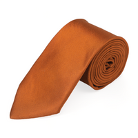 Chokore Rust color silk tie for men