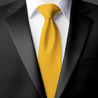 Chokore Chokore Yellow color silk tie for men