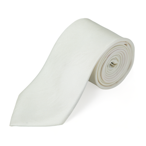 Chokore Off White Silk Tie - Solids line - Chokore Off White Silk Tie - Solids line