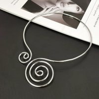 Chokore Chokore Spiral Choker Necklace (Silver)