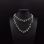Chokore Chokore Turquoise Pearl Long Necklace 