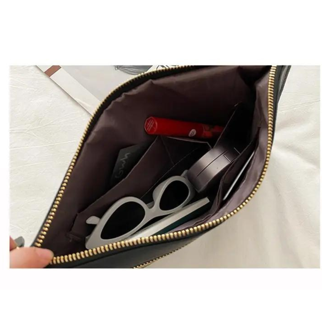 chokore Chokore Vegan Leather Envelope Clutch (Black)