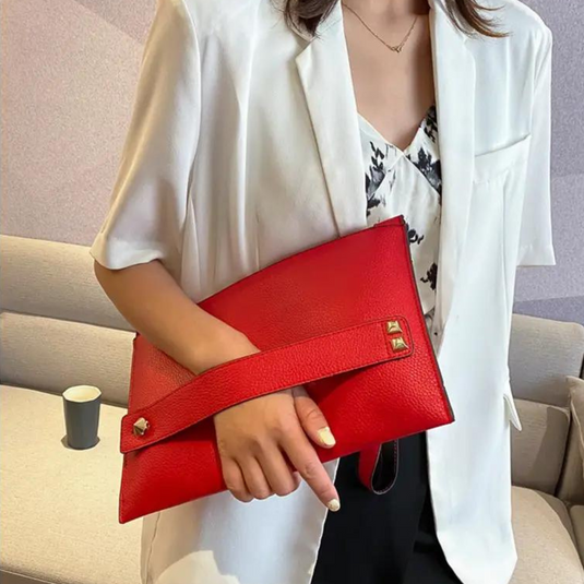 Chokore Chokore Vegan Leather Envelope Clutch (Red) 