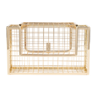 Chokore Chokore Metallic Cage Handbag (Golden)