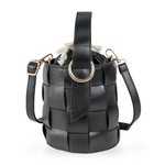 Chokore Chokore Spliced Bucket Bag (Beige) Chokore Textured Potli Handbag (Black)