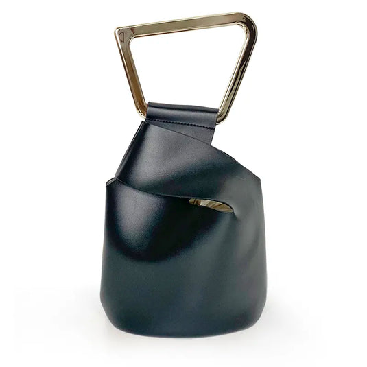 Chokore Chokore Wrist Bag with Golden Handle (Black) 