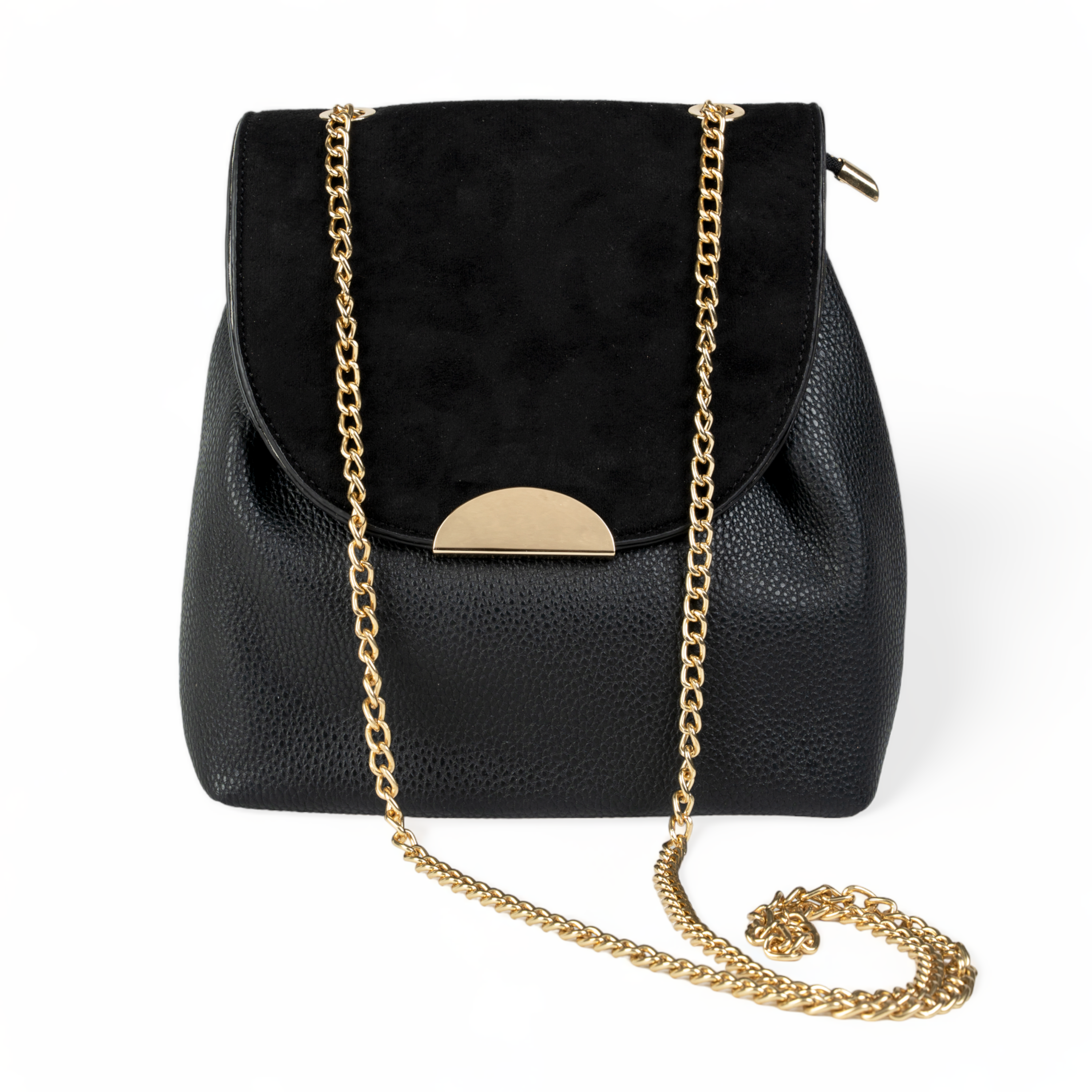 chokore Chokore Crossbody Bag with Metal Closure (Black)