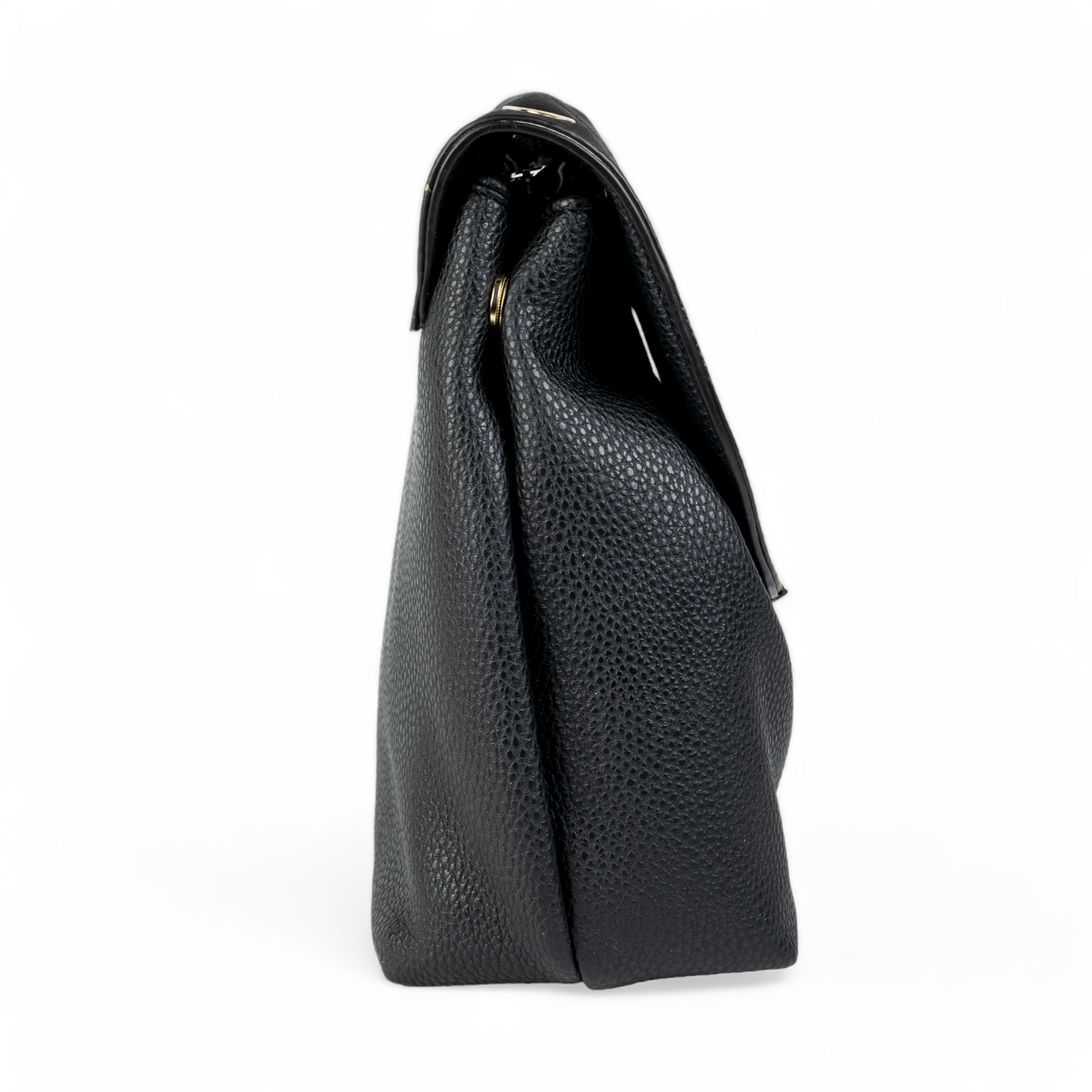 Chokore Crossbody Bag with Metal Closure (Black)