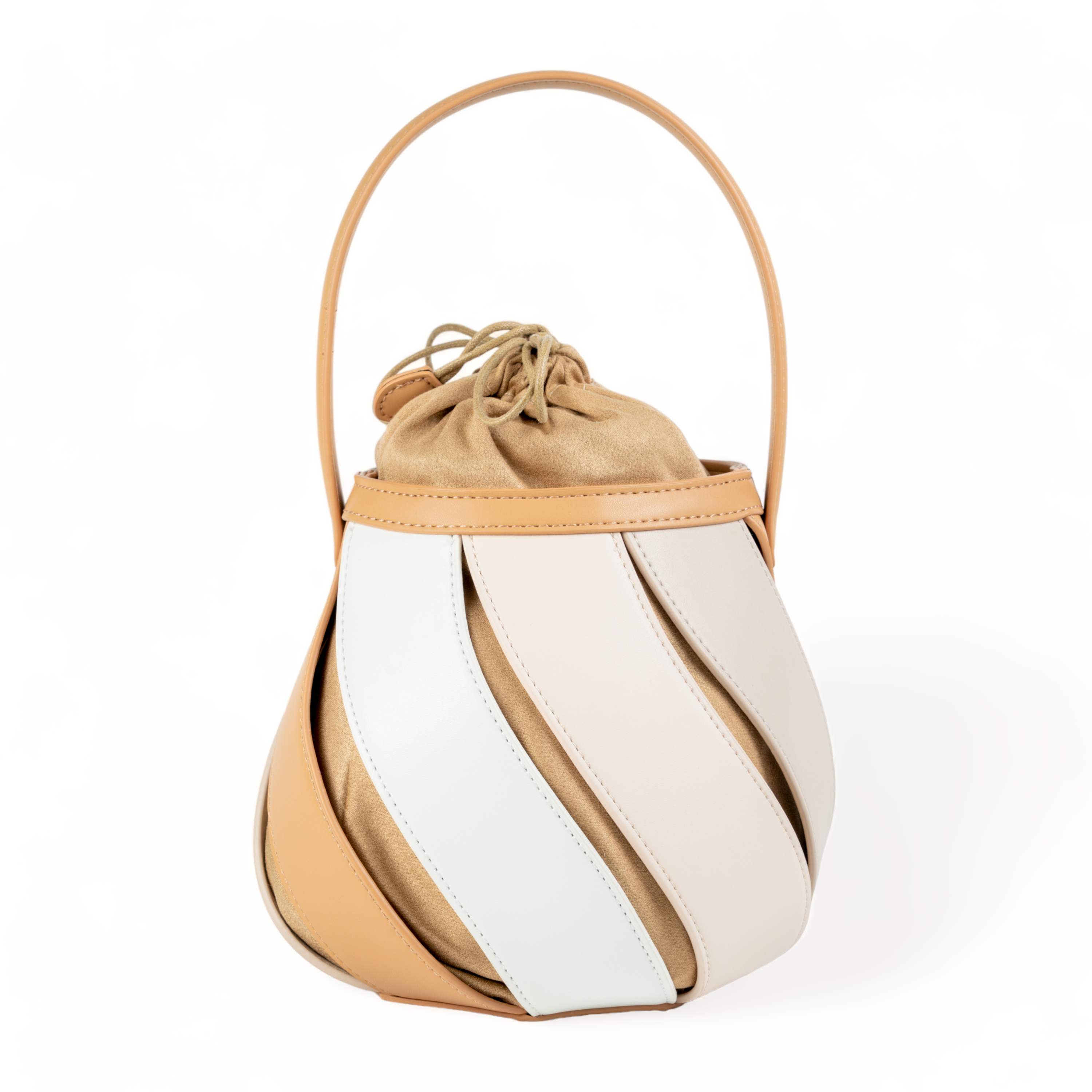 chokore Chokore Spliced Bucket Bag (Beige)